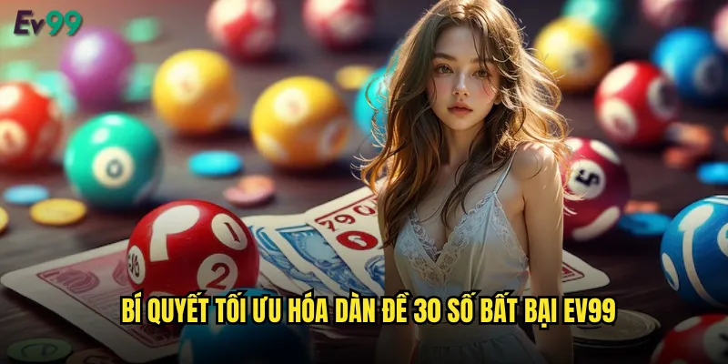 Dàn Đề 30 Số Bất Bại ev99 Tuyệt Kỹ Từ Cao Thủ Lão Làng 3 Bí quyết tối ưu hóa dàn đề 30 số bất bại ev99